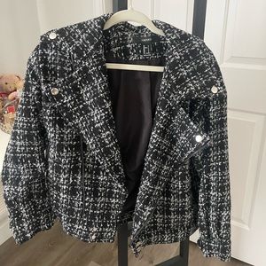 F21 plaid jacket